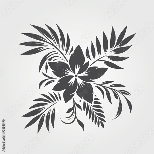  flower and leaves background collection