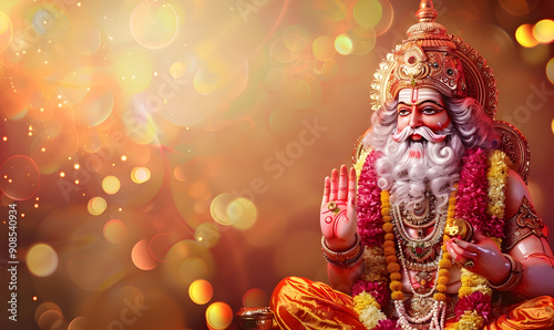 Vishwakarma Puja copy space background design photo