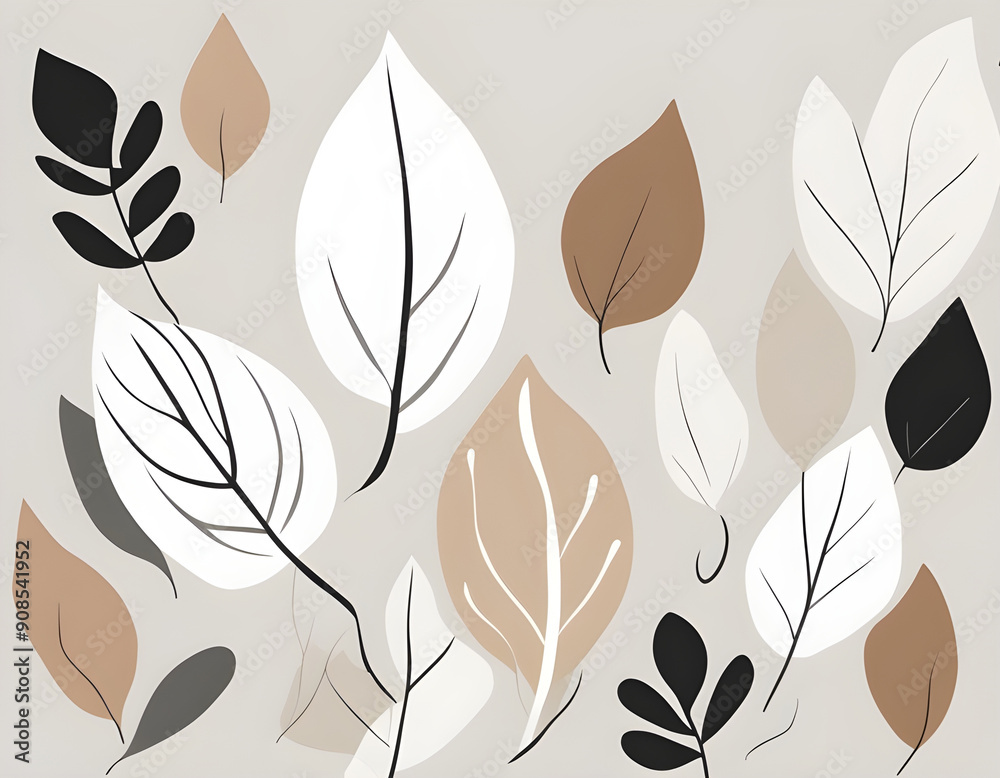 minimalist Minimal abstract leaf Scandi style Creativity art design background minimalist Minimal abstract leaf Scandi style Creativity art design background