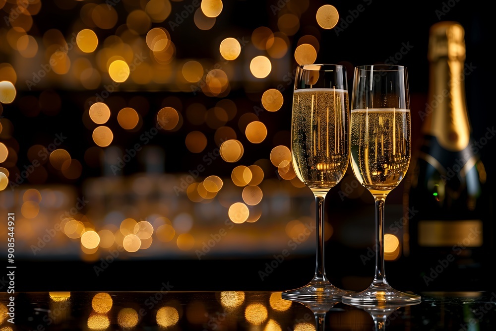 Sparkling Celebration: Elegant Champagne Flutes Toasting with Golden Lights and Confetti for Festive Occasions.スパークリングセレブレーション エレガントなシャンパングラスで乾杯 ゴールデンライトとコンフェッティが輝くお祝いの場に最適 Generative AI Sparkling Celebration: Elegant Champagne Flutes Toasting with Golden Lights and Confetti for Festive Occasions.スパークリングセレブレーション エレガントなシャンパングラスで乾杯 ゴールデンライトとコンフェッティが輝くお祝いの場に最適 Generative AI
