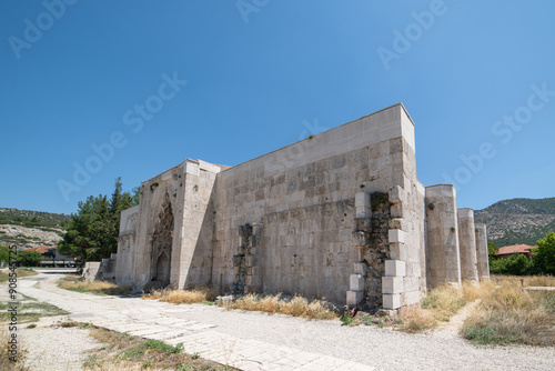 Susuz Caravanserai, built by Giyaseddin Keykubad Bin Keyhusrev, located on the Antalya Burdur road. Susuz kervansarayi photo