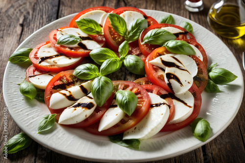 Caprese salad, Tomato mozzarella, generated by artificial intelligence