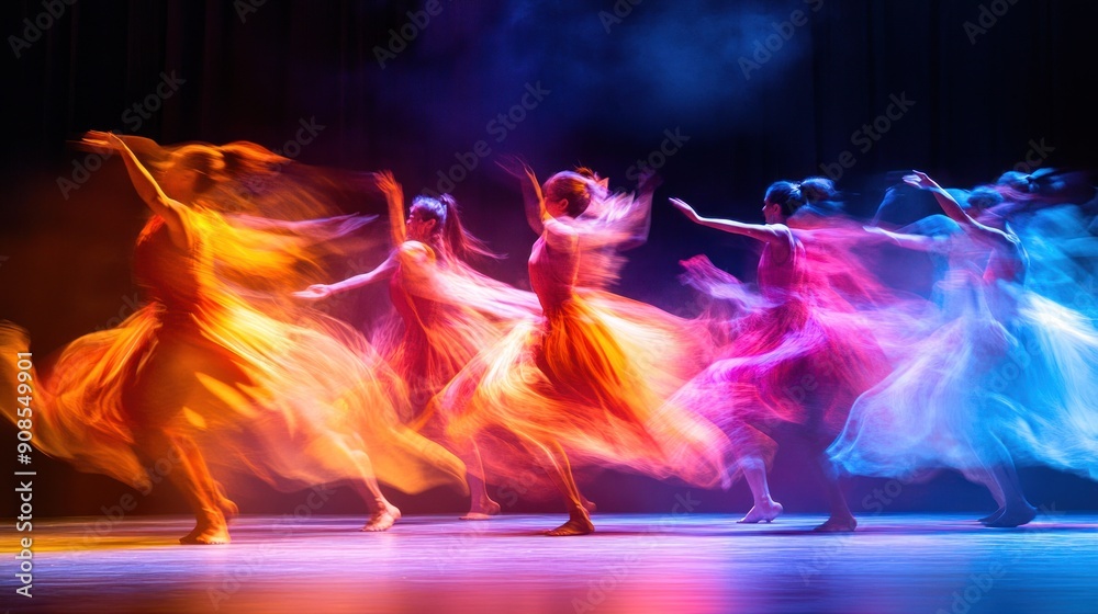 Dancing in a Blur of Color Dancing in a Blur of Color