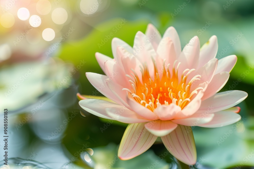 custom made wallpaper toronto digitalPink water lily in full bloom