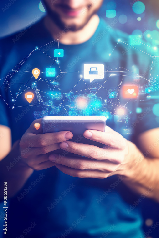 Distribution and logistics concept of global digital internet marketing and business. AI generative. Distribution and logistics concept of global digital internet marketing and business. AI generative.