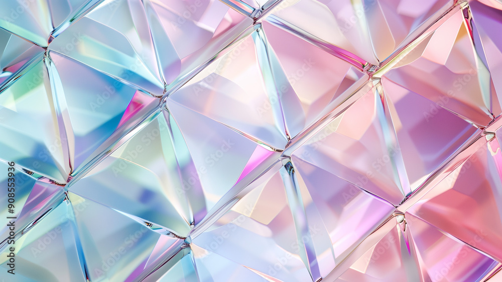 Pastel Colored Glass with Criss Cross Design Pastel Colored Glass with Criss Cross Design