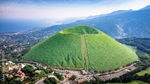 Aerial View of Mt. Omuro at Summer Time in Izu, Japan 