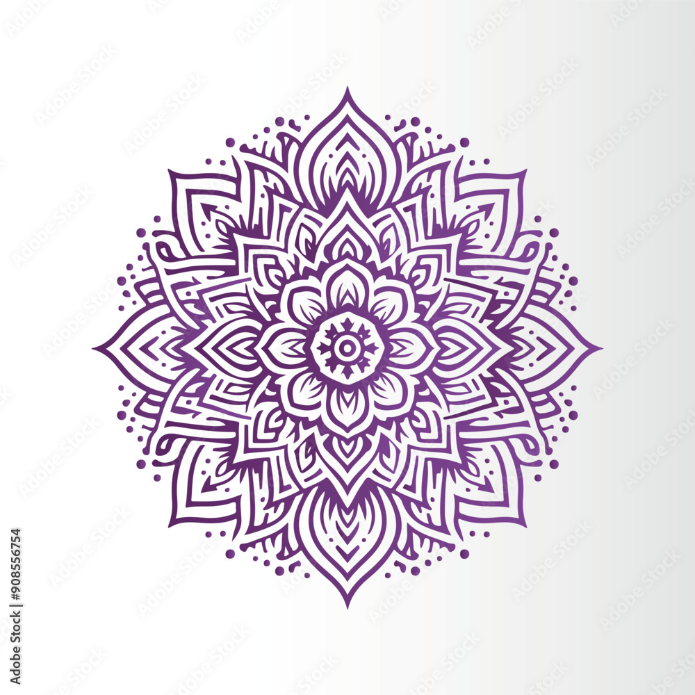 Ornamental mandala pattern Ornamental mandala pattern