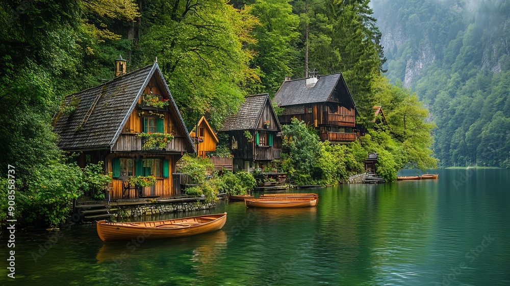 Obraz premium A peaceful and tranquil haven at the heart of Europe