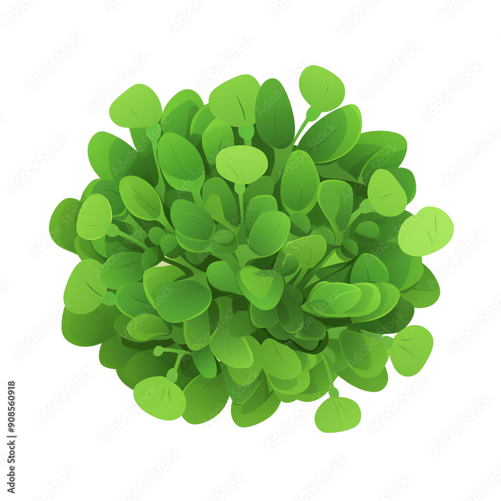Top view of a lush green bush with vibrant leaves, perfect for nature, gardening, or environmental designs. Top view of a lush green bush with vibrant leaves, perfect for nature, gardening, or environmental designs.