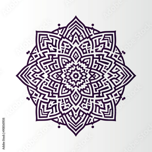 Ornamental mandala pattern
