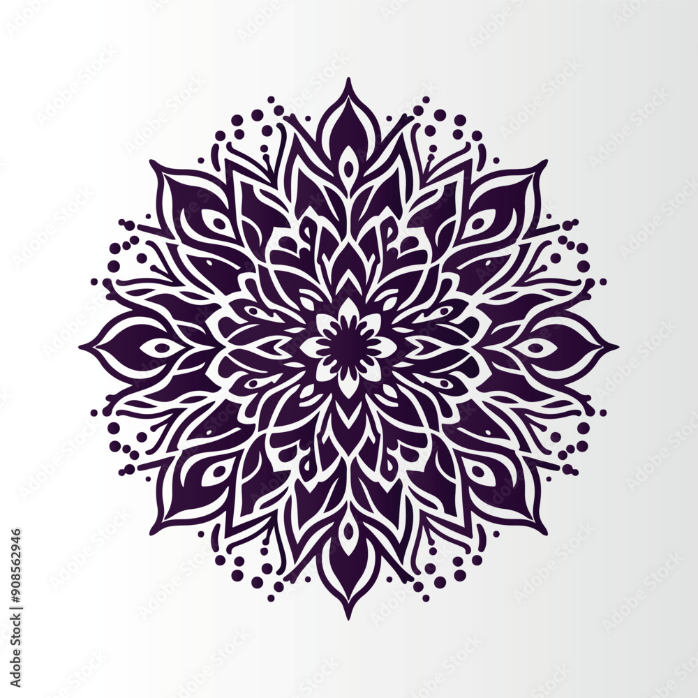 Ornamental mandala pattern Ornamental mandala pattern