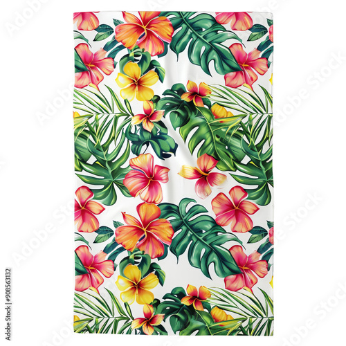 Vintage floral gift box with seamless pattern, perfect spring decoration