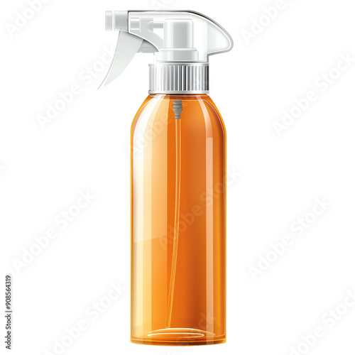 Isolated white plastic bottles with pump dispensers, filled with liquid soap and shampoo, for clean beauty care