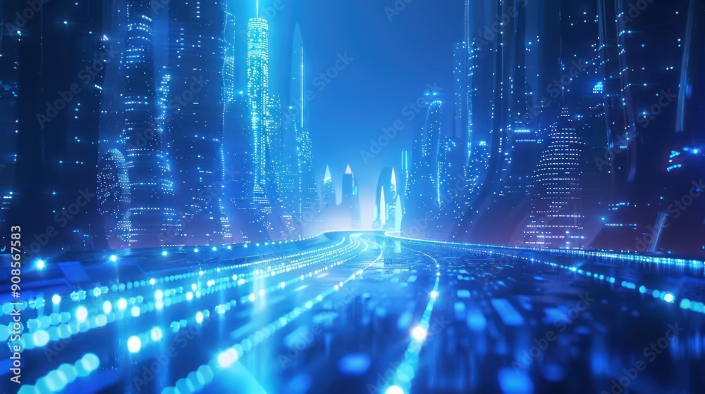 The smart city center of the future. The smart city center of the future.