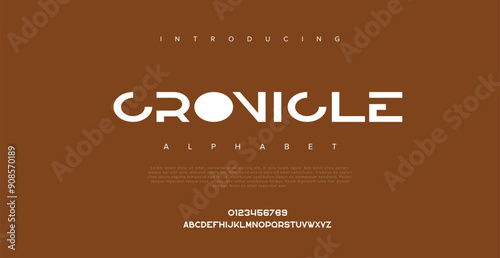 Crovicle Minimal modern urban fonts for logo, brand etc. Typography typeface uppercase lowercase and number.