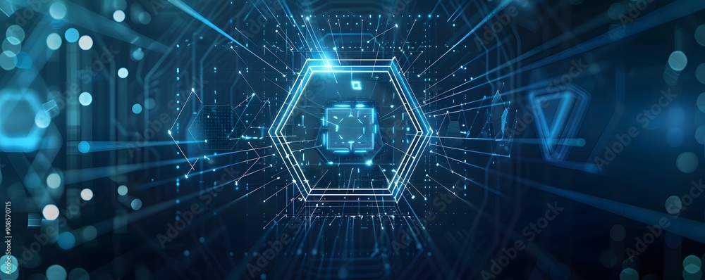 hexagon technology background hexagon technology background