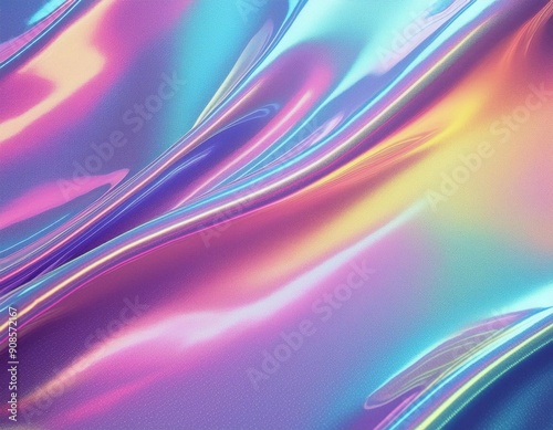 Holographic Foil Texture Background: 90s Vaporwave Aesthetic