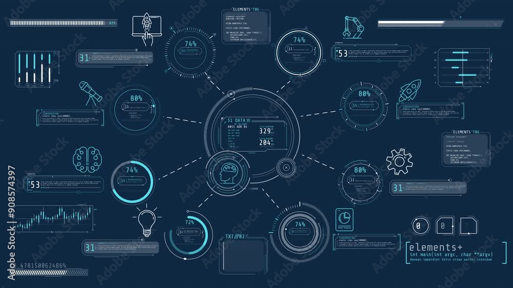 Animated infographics about programming and technology development. Animated infographics about programming and technology development.