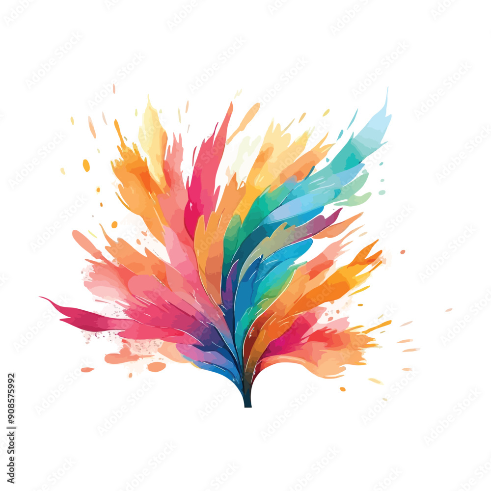 Watercolor splatter logo design Watercolor splatter logo design