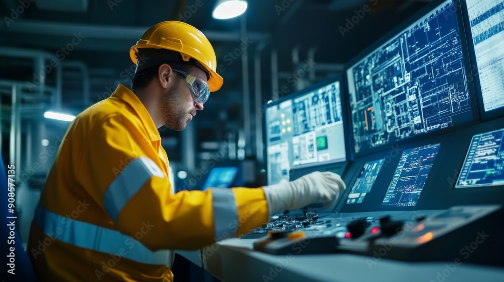 Industrial Worker Monitoring Control Panel Industrial Worker Monitoring Control Panel