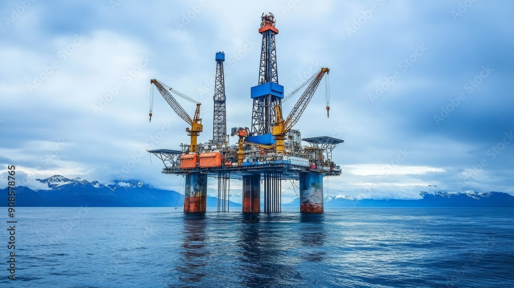 Oil Rig in the Sea Oil Rig in the Sea