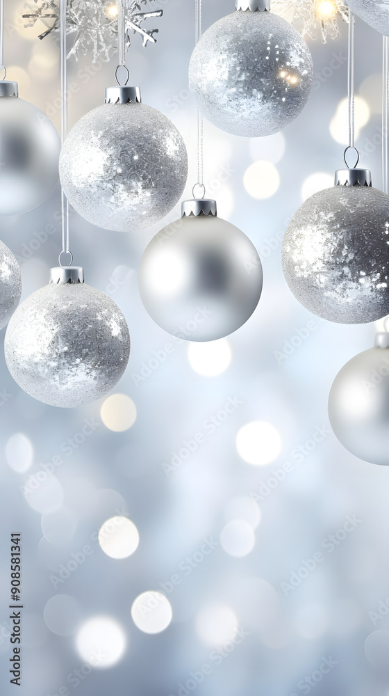 Digital Christmas white silver bell starry sky abstract graphic poster background Digital Christmas white silver bell starry sky abstract graphic poster background
