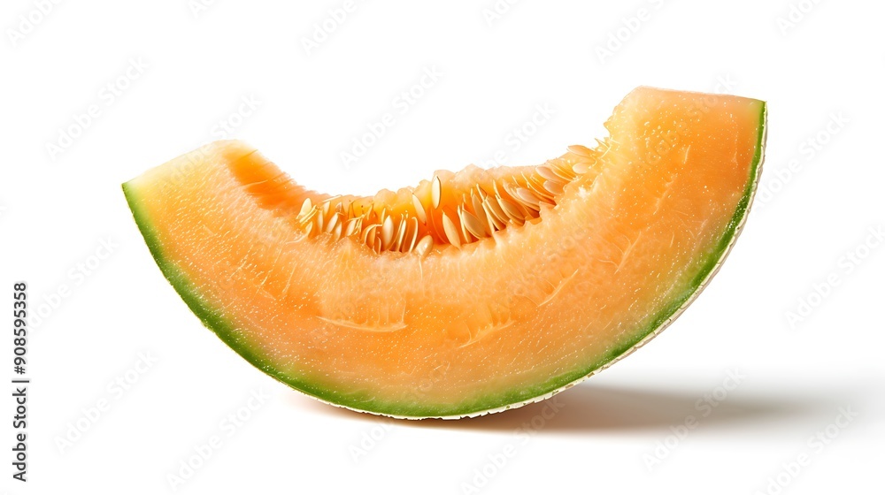 Cantaloupe Slice with Seeds Cantaloupe Slice with Seeds