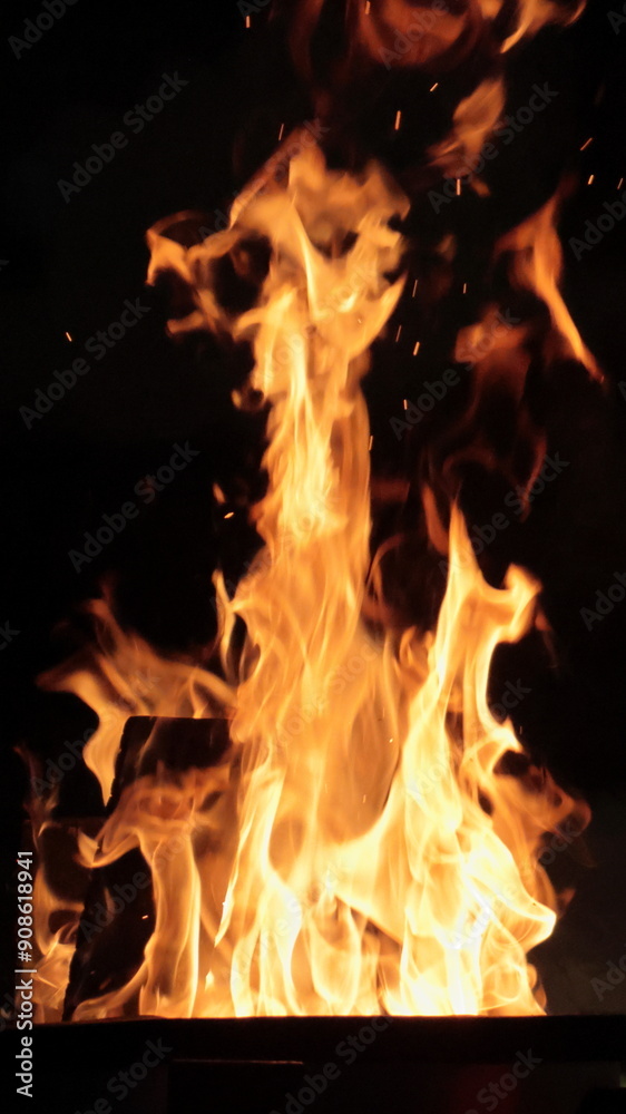 The flames leapt up into the sky The flames leapt up into the sky