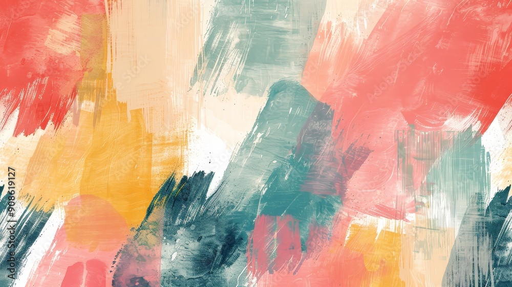 custom made wallpaper toronto digitalAbstract brush stroke pattern in soft colors