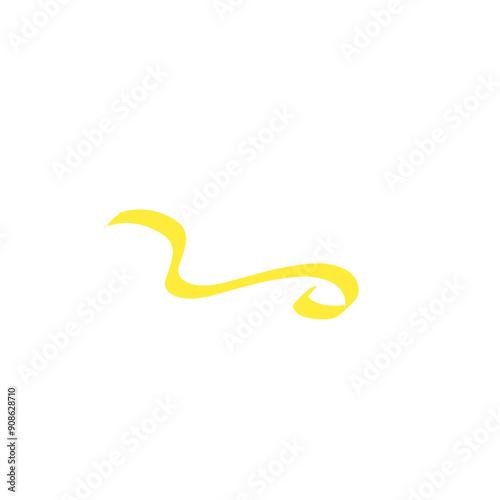 yellow ribbon line strokes