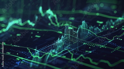 Abstract Stock Market Data Visualization