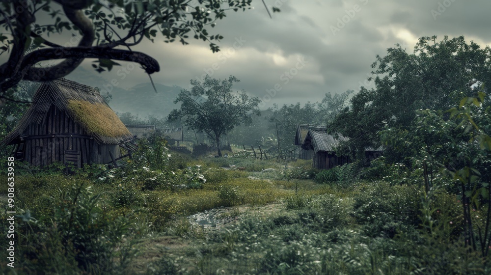 village in the mountains