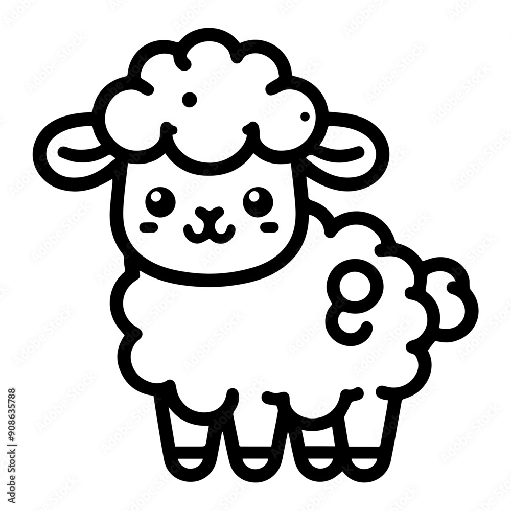 Cute cartoon sheep clip art Cute cartoon sheep clip art