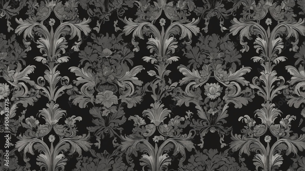 abstract victorian wallpaper with shades of grey for b background abstract victorian wallpaper with shades of grey for b background