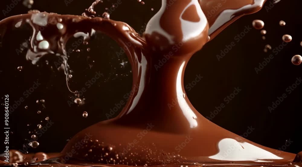 chocolate liquid splash 
