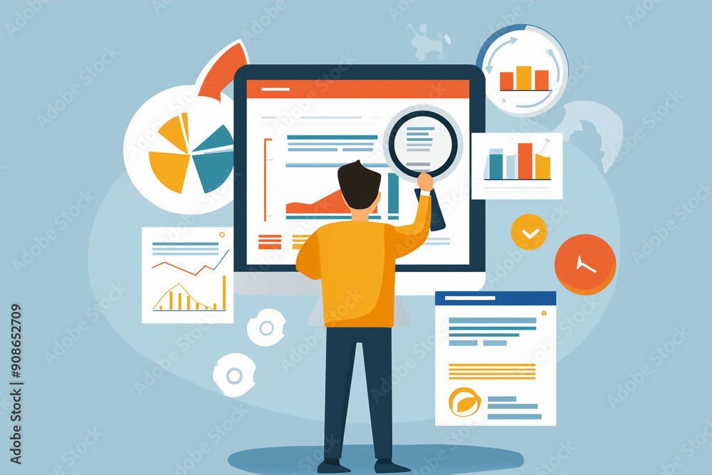 SEO Concept: Digital Marketer Analyzing Backlink Profiles with Advanced Tools. Professional Strategist Optimizing Website Performance and Search Engine Rankings through Data-Driven Link Building Tech. SEO Concept: Digital Marketer Analyzing Backlink Profiles with Advanced Tools. Professional Strategist Optimizing Website Performance and Search Engine Rankings through Data-Driven Link Building Tech.