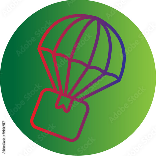 Parachute Icon Design