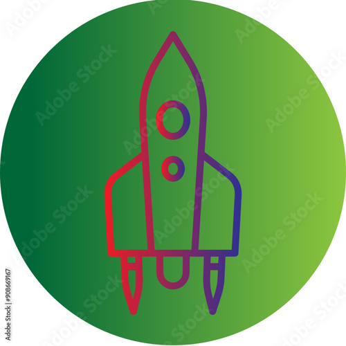 Rocket Fuel Tank Icon Design