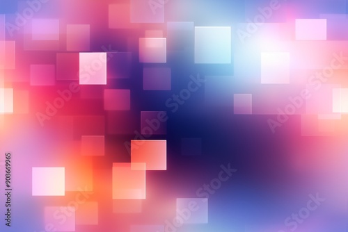 Seamless Abstract background with blurred squares and light colors, creating an atmosphere of digital technology and innovation