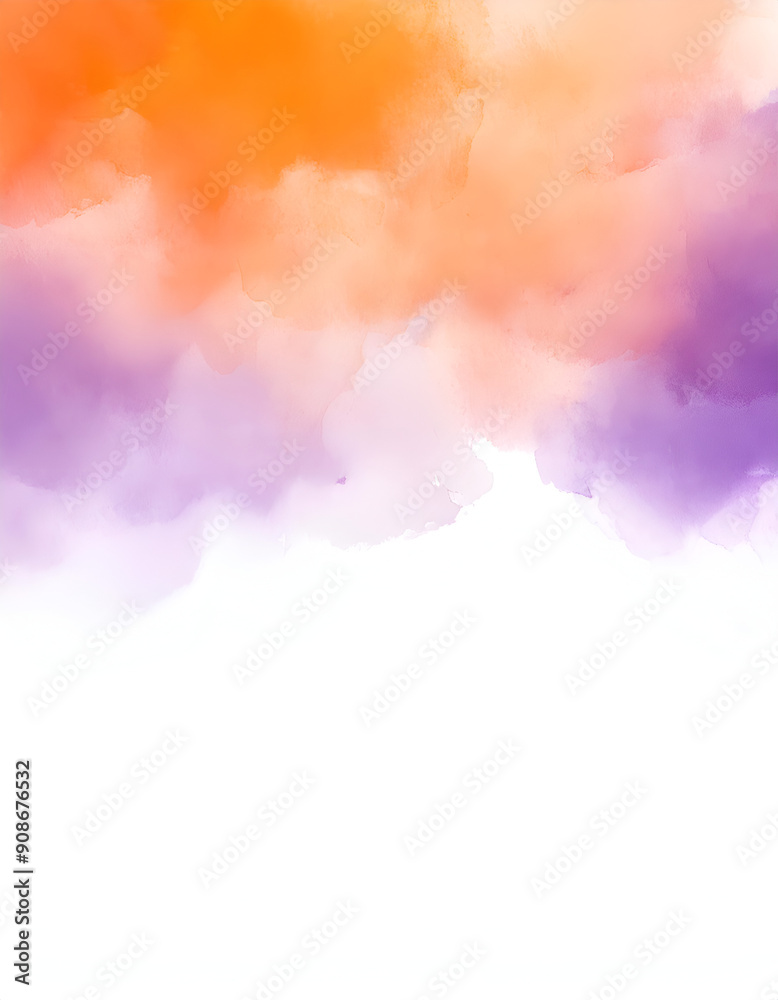 Obraz premium Vibrant Abstract Artwork Featuring Blended Orange, Purple, and White Colors on Canvas
