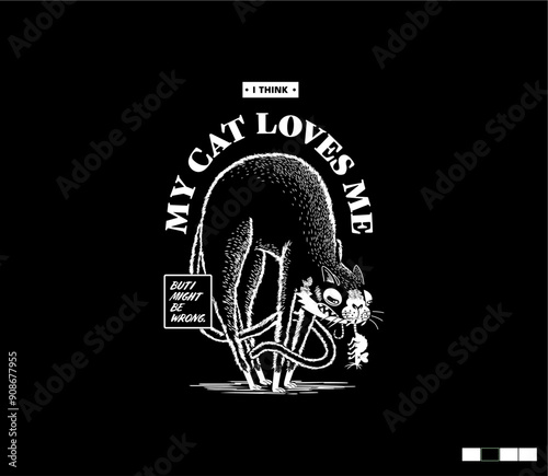 Illustration vector graphic of lettering, perfect for t-shirts design, clothing, hoodies, etc.