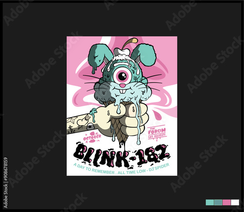 Illustration vector graphic of lettering, perfect for t-shirts design, clothing, hoodies, etc.
