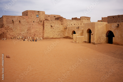 The mosque of Chinguetti in the Adrar region (Mauritania). Chinguetti is considered to be the seventh city of Islam. photo