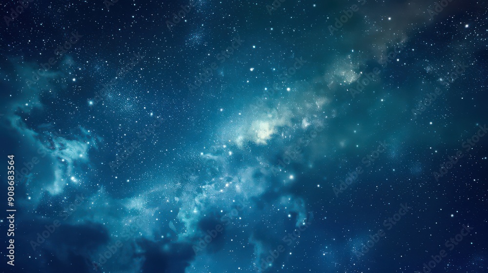 A peaceful and starry view of the night sky. A breathtaking and spacious space background that leaves plenty of room for text A peaceful and starry view of the night sky. A breathtaking and spacious space background that leaves plenty of room for text