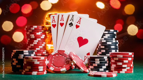 ace of spades s Poker cards floating, gambling and casino concept.