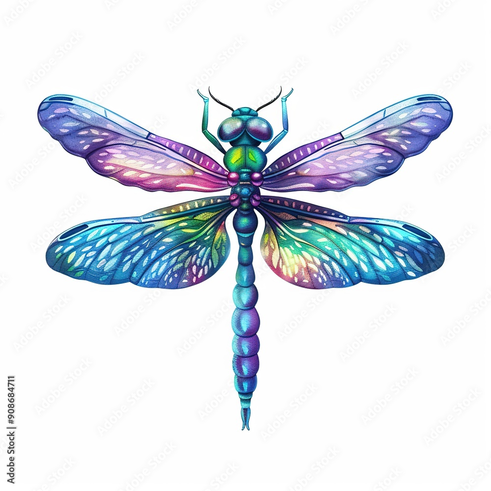 Dragonfly Tropical animal fashion cartoon isolated whitebackground 16:9 Dragonfly Tropical animal fashion cartoon isolated whitebackground 16:9