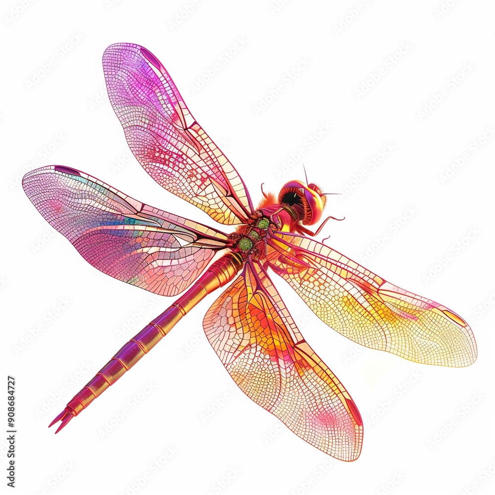Dragonfly Tropical animal fashion cartoon isolated whitebackground 16:9 Dragonfly Tropical animal fashion cartoon isolated whitebackground 16:9