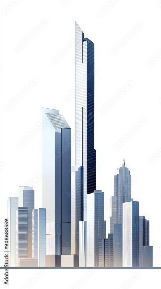 A modern city skyline showcasing sleek skyscrapers, reflecting architectural innovation and urban development. A modern city skyline showcasing sleek skyscrapers, reflecting architectural innovation and urban development.