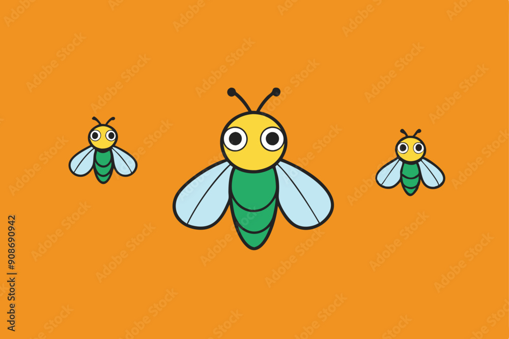 Obraz premium bee and flower